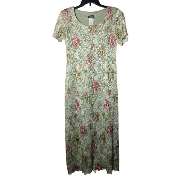 Helene Blake Floral Maxi Dress 6 Coquette Fairy Cottage Romantic Dainty 90s Y2K - Picture 1 of 7